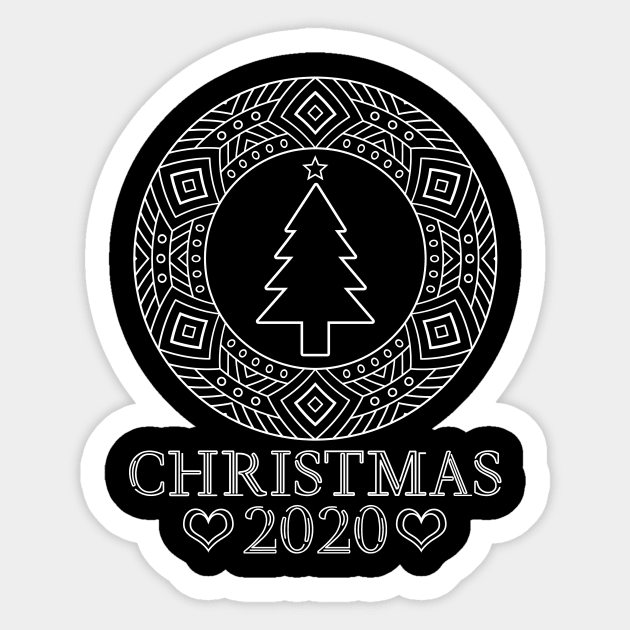 Amusing Mandala Christmas 2020 Artwork Sticker by star trek fanart and more